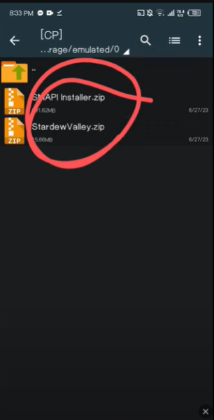 Stardew Valley - extract ZIP file