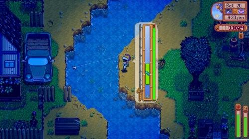 Stardew Valley - fishing for Bream