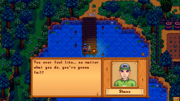 Stardew Valley - fishing with Shane
