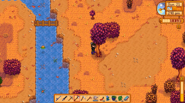 Stardew Valley - oak tree during fall