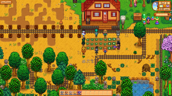 Stardew Valley - using watering can