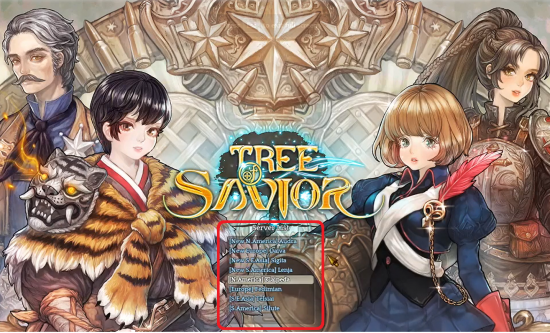 Tree of Savior server list