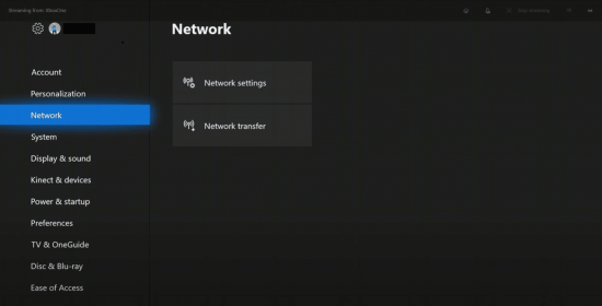 XboxOne Network Settings