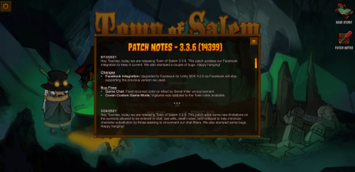 check patch notes for Town of Salem