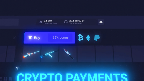 crypto payments on tradeit.gg