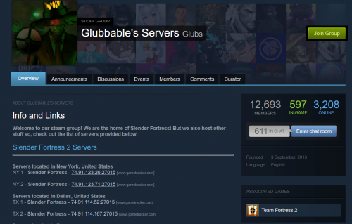 glubable server on steam
