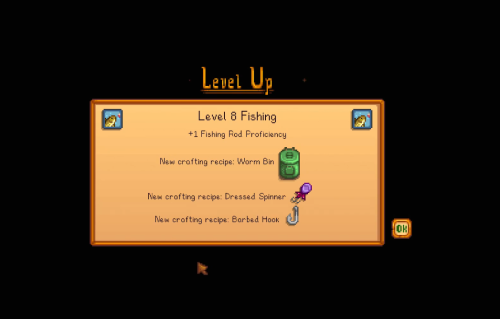 level 8 fishing stardew valley