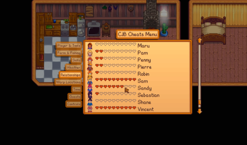 relationship with sandy stardew valley