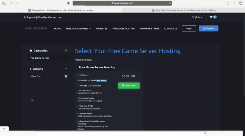 setting up game server hosting