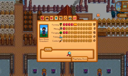using magnifying glass stardew valley