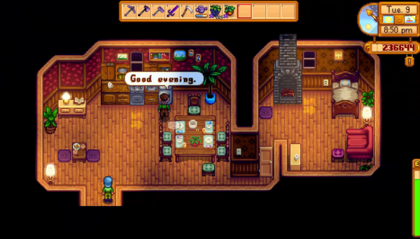 visiting lewis house stardew valley