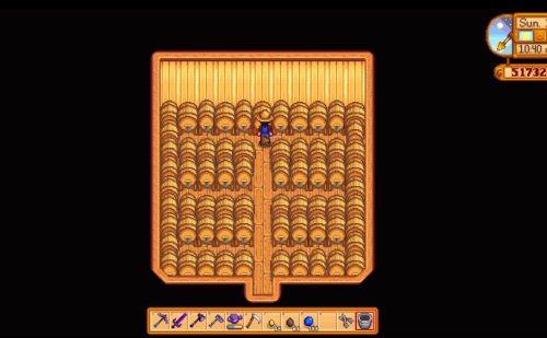 waiting for full production of keg stardew valley